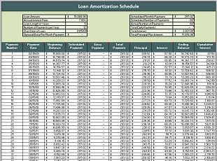 Amortization Schedule Template 03