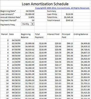 Amortization Schedule Template 04