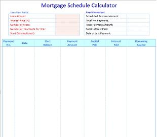Amortization Schedule Template 08