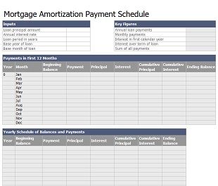 Amortization Schedule Template 16