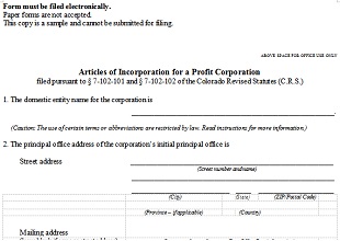 Articles of Incorporation Template 25