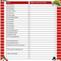 Christmas Wish List Templates