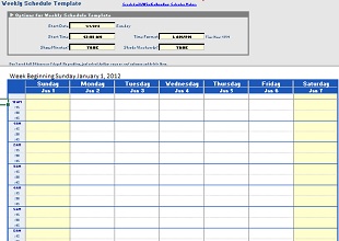 Daily Schedule Template 04