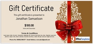 Gift Certificate Template Exclusive 05