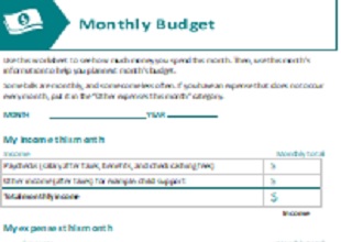 Monthly Budget Template 06