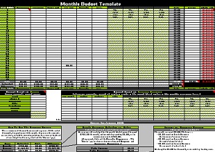 Monthly Budget Template 09