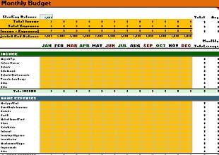 Monthly Budget Template 10
