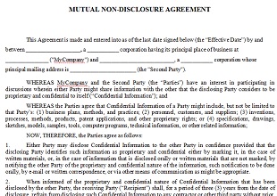 Confidentiality Agreement Template 02
