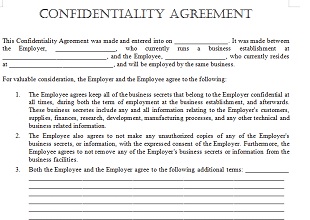 Confidentiality Agreement Template 06