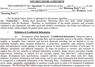 Non Disclosure Agreement Template 14