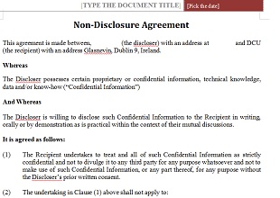 Non Disclosure Agreement Template 15