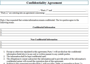 Non Disclosure Agreement Template 17