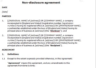 Non Disclosure Agreement Template 19