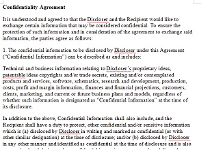 Non Disclosure Agreement Template 21