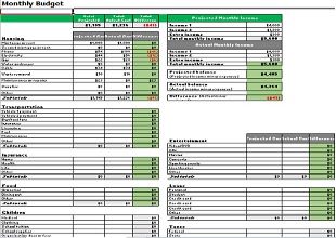 Monthly Budget Template 08