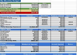 Monthly Budget Template 20