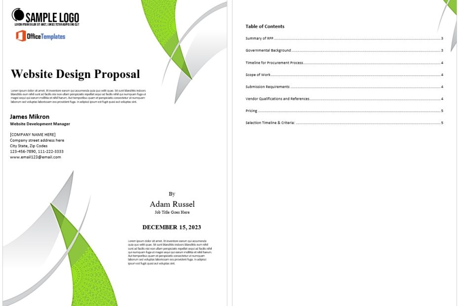 Website Design Proposal Template 02