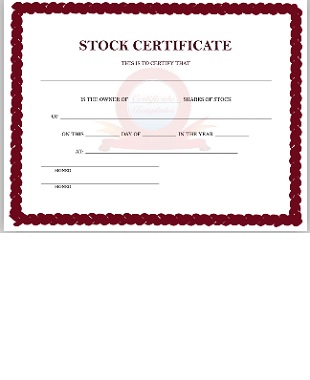 Shareholders Stock Certificate Template 14