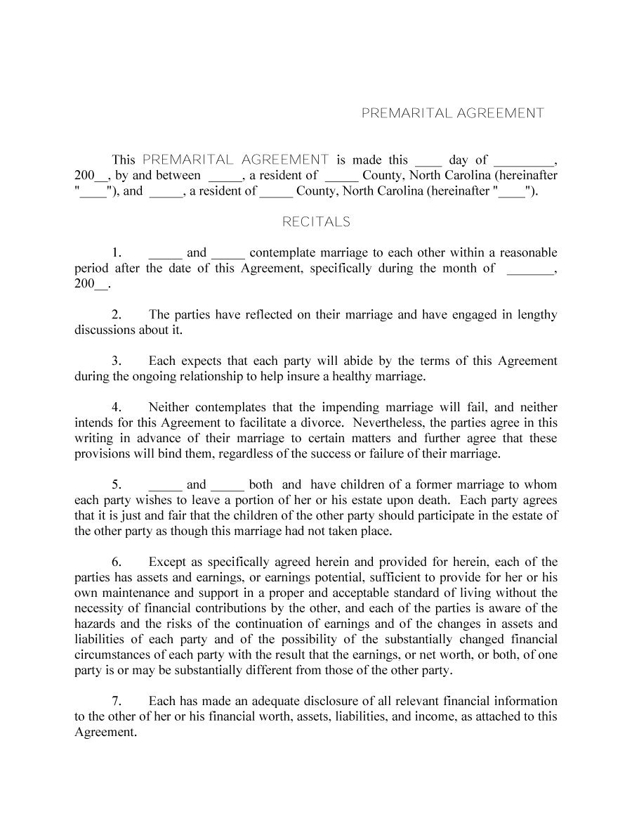 Prenuptial Agreement Template 13