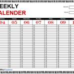 Weekly Calendar Templates