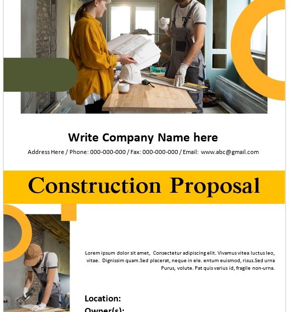 Construction Proposal Template