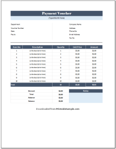 Free Check Voucher Templates - Office Templates