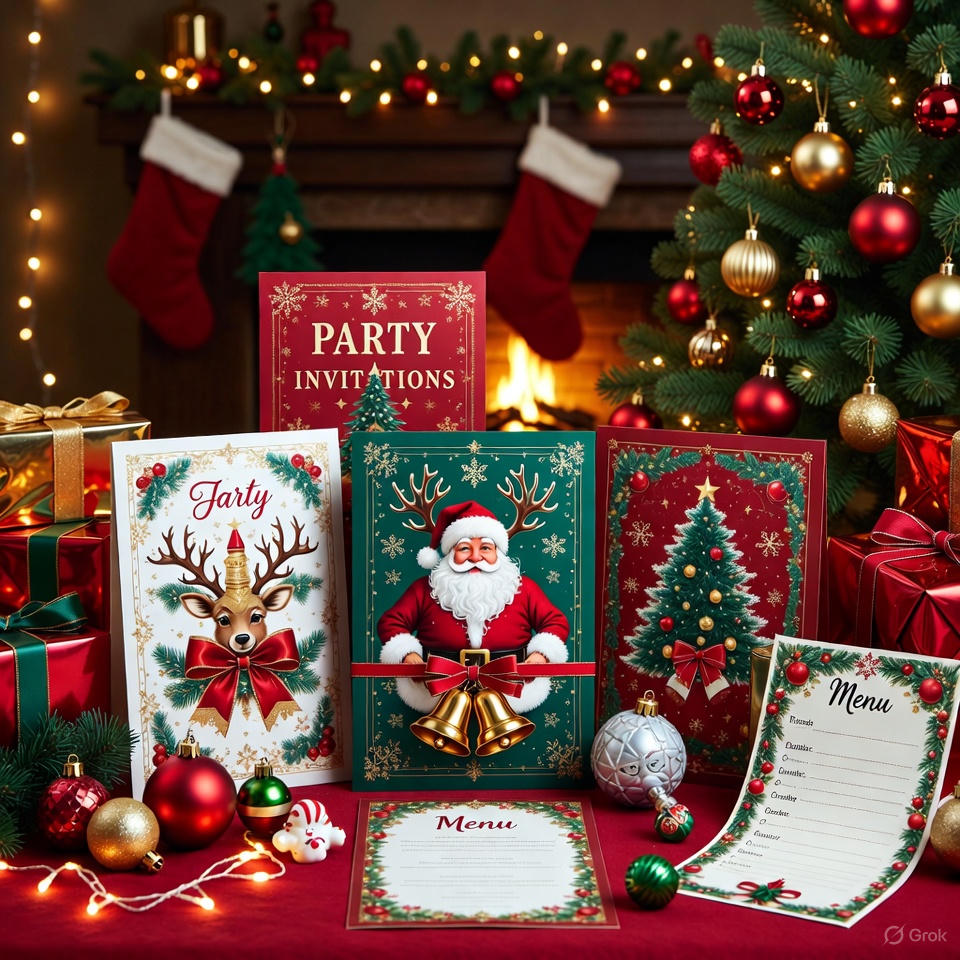 200+ Free Christmas Templates - Invitations, Cards, Menus & More